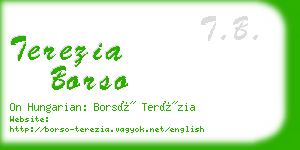 terezia borso business card